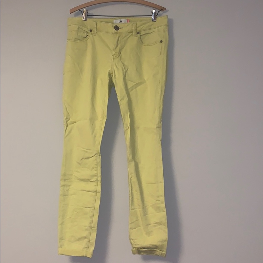 Cabi bright yellow jeans